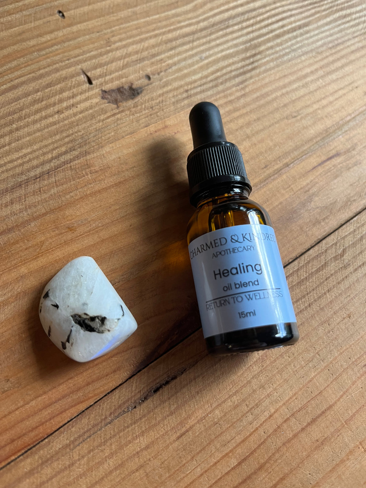 Healing Spell Oil featuring lavender, frankincense, rose, lime and peppermint oils
