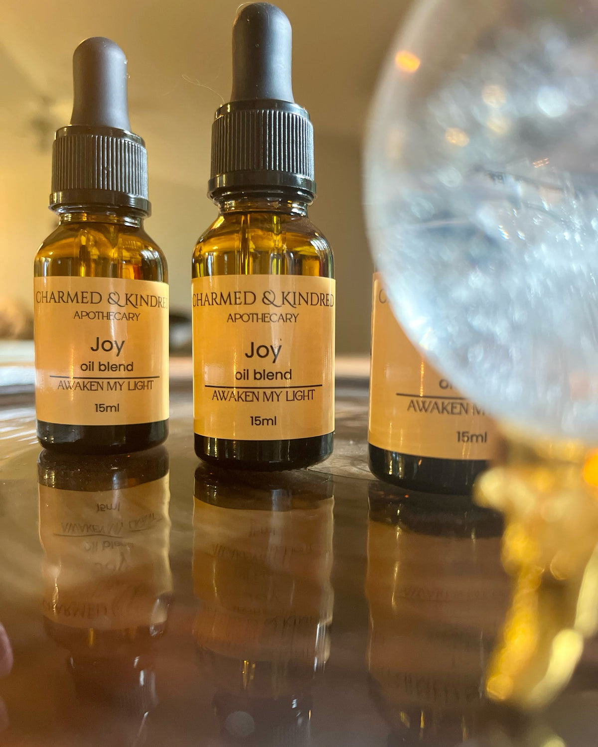 15ml Joy Spell Oil by Charmed & Kindred for happiness, positivity and uplifting rituals