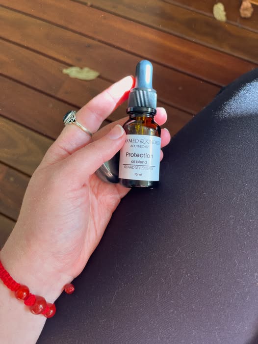 Handcrafted Protection Spell Oil by Charmed & Kindred for cleansing, grounding and protection rituals
