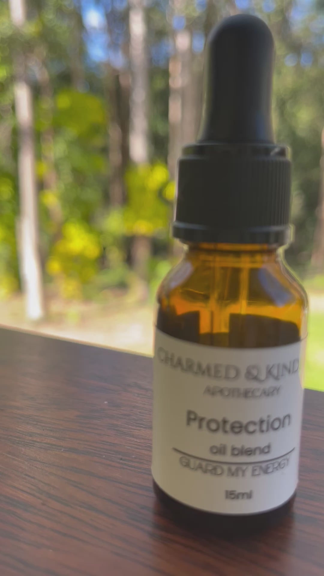 Protection Spell Oil featuring lavender, rosemary and frankincense oils